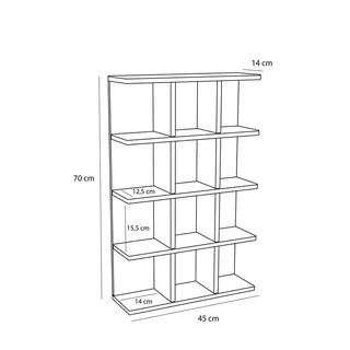 Galaxy Shelf Turquiose/Blue/Grey by Hübsch – product photo 1 of 4