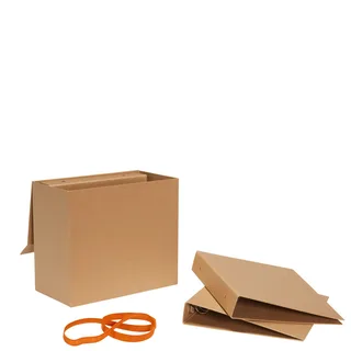 Elo Ring Binder Box Natural by Hübsch – product photo 1 of 5