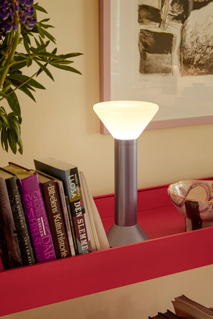 Flash Portable Lamp Metallic Purple by Hübsch – interior photo 2 of 7