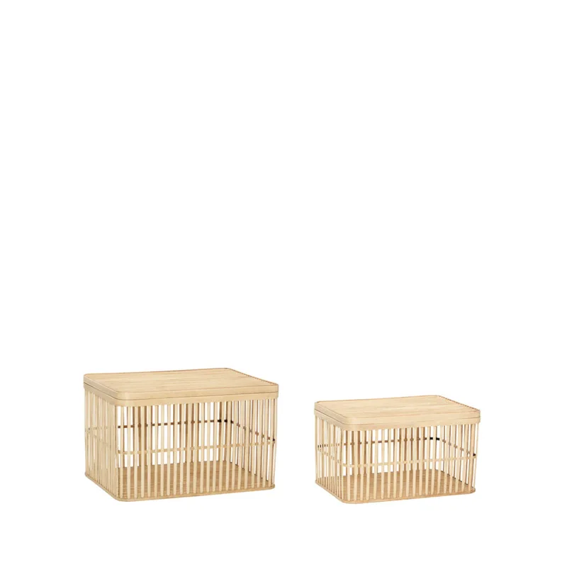 Cheery Baskets Natural (set of 2) van Hübsch – productfoto