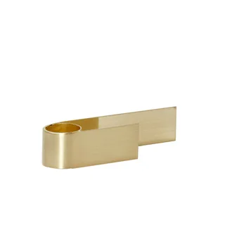 Roll Candlestick Brass by Hübsch – product photo 2 of 2