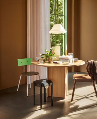 Koi Dining Chair Brown/Green/Purple by Hübsch – interior photo 6 of 10