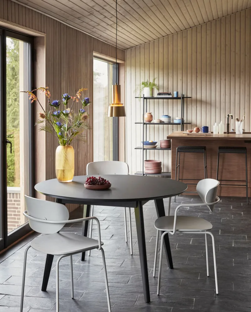 Arch Dining Chair Light grey by Hübsch – interior photo 4 of 8