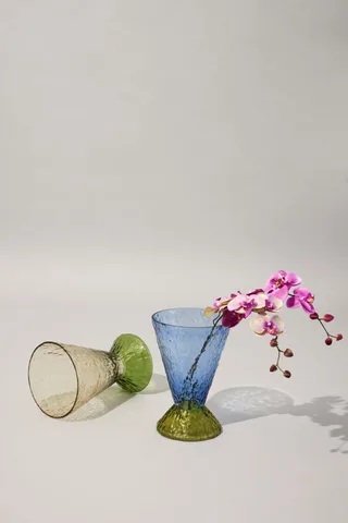 Abyss Vase Green by Hübsch – product photo 4 of 6