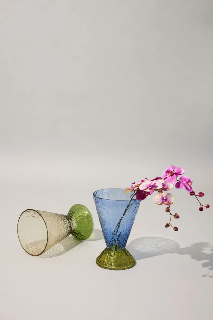 Abyss Vase Green by Hübsch – product photo 4 of 6