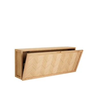 Herringbone Shoe Cabinet Large Natural van Hübsch – productfoto 3 van 7