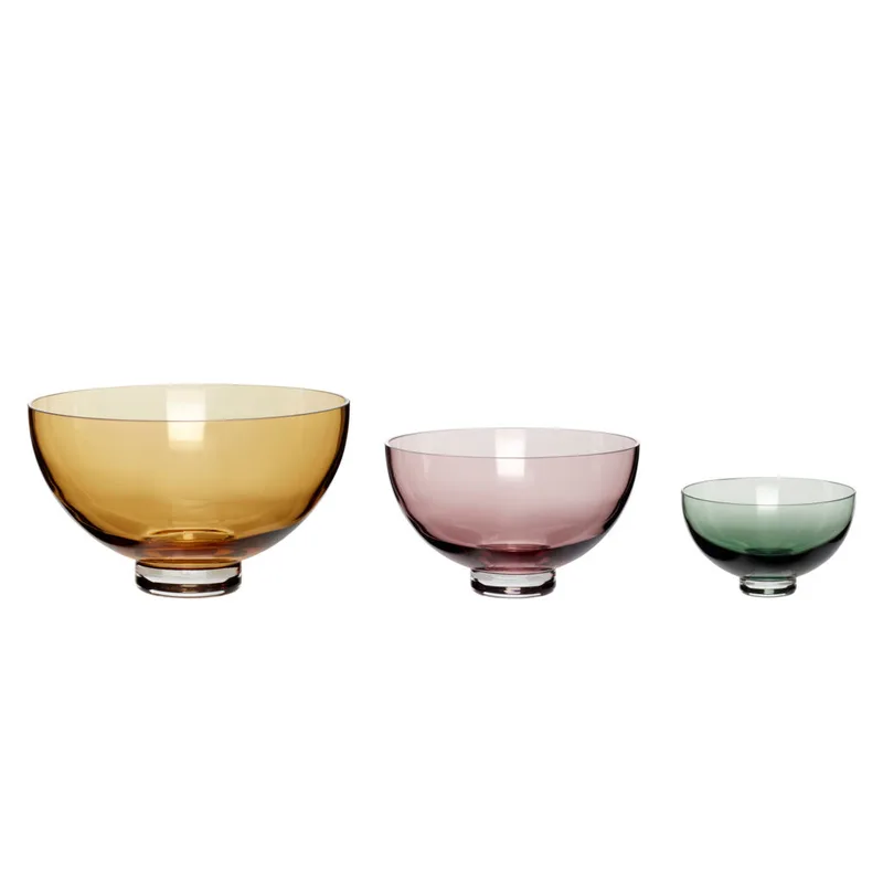 Radiant Bowls Multicolour (set of 3) van Hübsch – productfoto 3 van 3