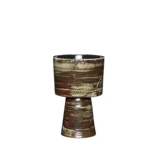 Plinth Pot Brown von Hübsch – Produktfoto 2 von 2