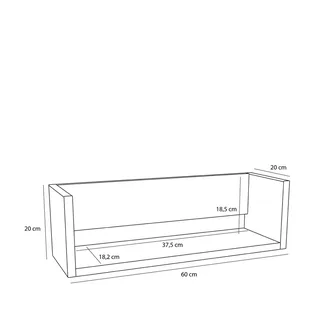 Gap Shelf Natural von Hübsch – Produktfoto 2 von 5