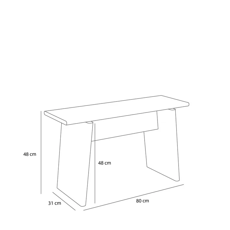 Baenk Stool Oak by Hübsch – product photo 2 of 4