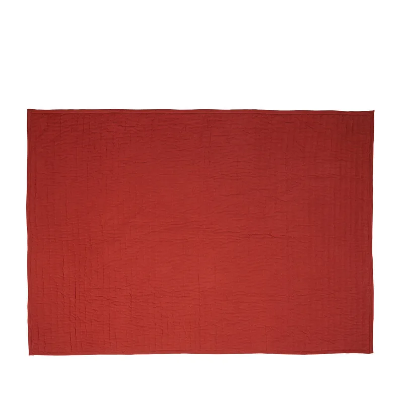 Pavilion Plaid Block Coral/Multicolour by Hübsch – product photo 1 of 6