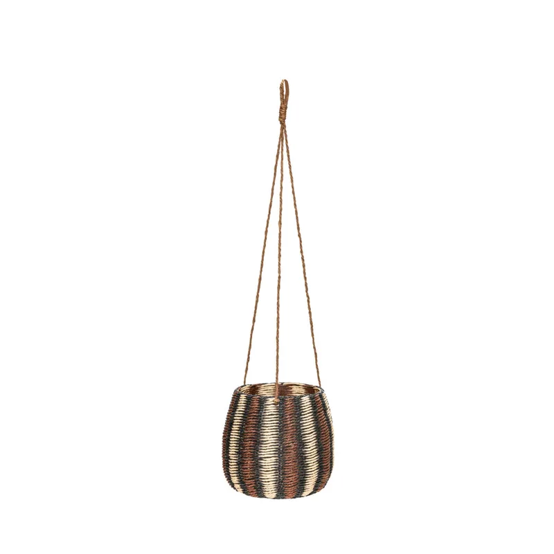 Faye Basket Airy Beige/Brown/Maroon de Hübsch – photo du produit
