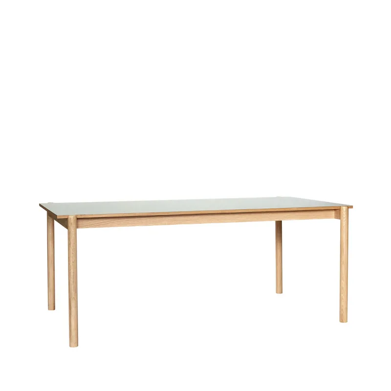 Oblique Dining Table Rectangular Grey von Hübsch – Produktfoto 6 von 6