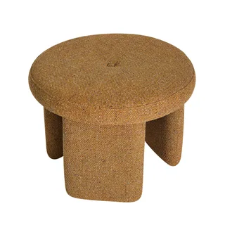 Rocco Pouffe Ochre van Hübsch – productfoto 2 van 5