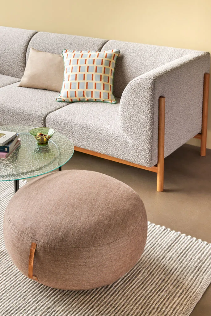 Agenda Cushion Sand/Multicolour by Hübsch – interior photo 4 of 5