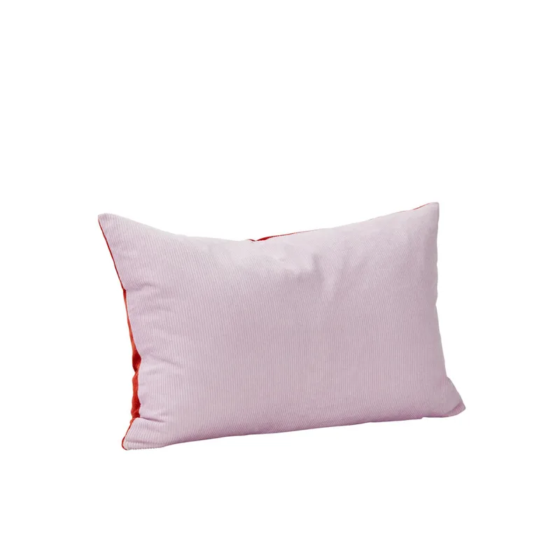 Duo Cushion Purple/Red by Hübsch – product photo