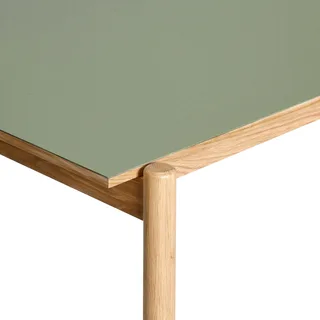 Oblique Dining Table Rectangular Olive by Hübsch – interior photo 1 of 4