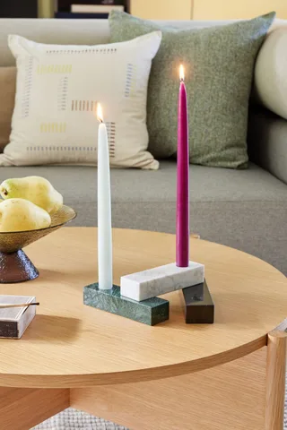 Brick Candleholder Black by Hübsch – interior photo 2 of 4