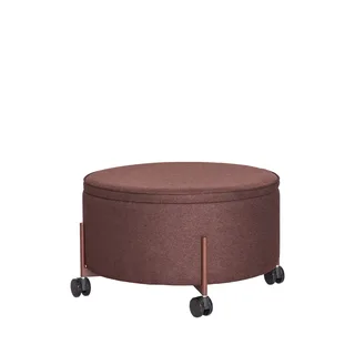 Contain Pouffe Large Brown by Hübsch – product photo 3 of 3