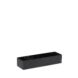 Brick Candleholder Black by Hübsch – product photo 4 of 4