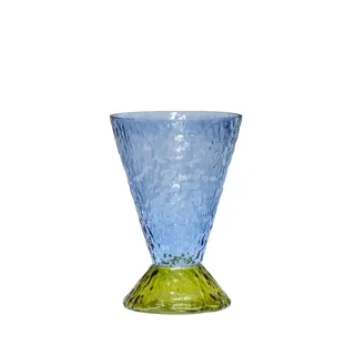 Abyss Vase Blue by Hübsch – product photo 7 of 7