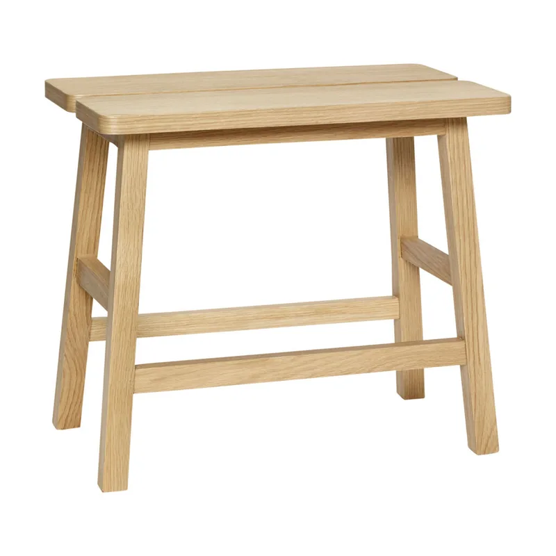 Ground Stool Natural van Hübsch – productfoto