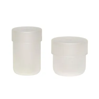 Pop Storage Jars Small Frosted (set of 2) by Hübsch – product photo 2 of 2