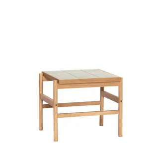 Tile Side Table Mint/Natural von Hübsch – Produktfoto 5 von 5