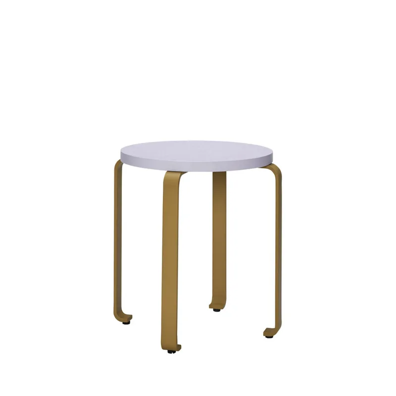 Smile Stool Lavender/Khaki von Hübsch – Produktfoto 4 von 4