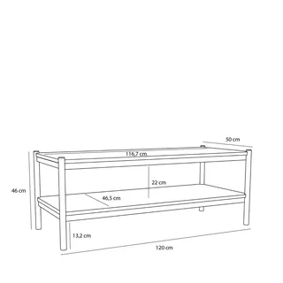 Seize Coffee Table Natural von Hübsch – Produktfoto 2 von 5