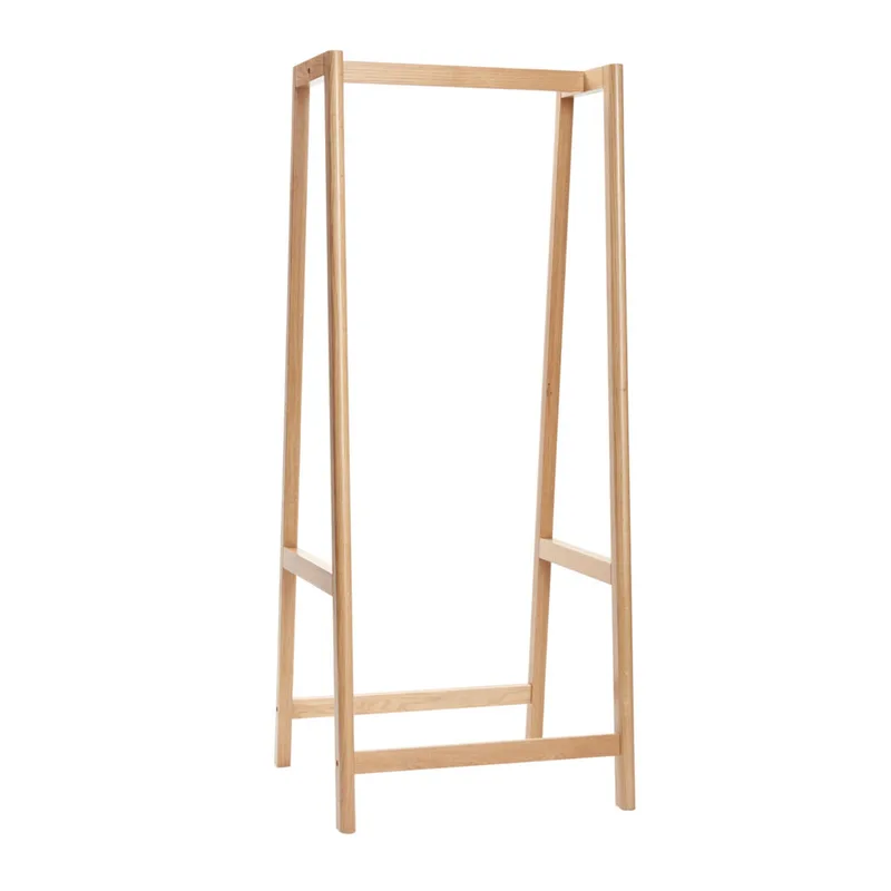 Acorn Clothing Rack Natural van Hübsch – productfoto