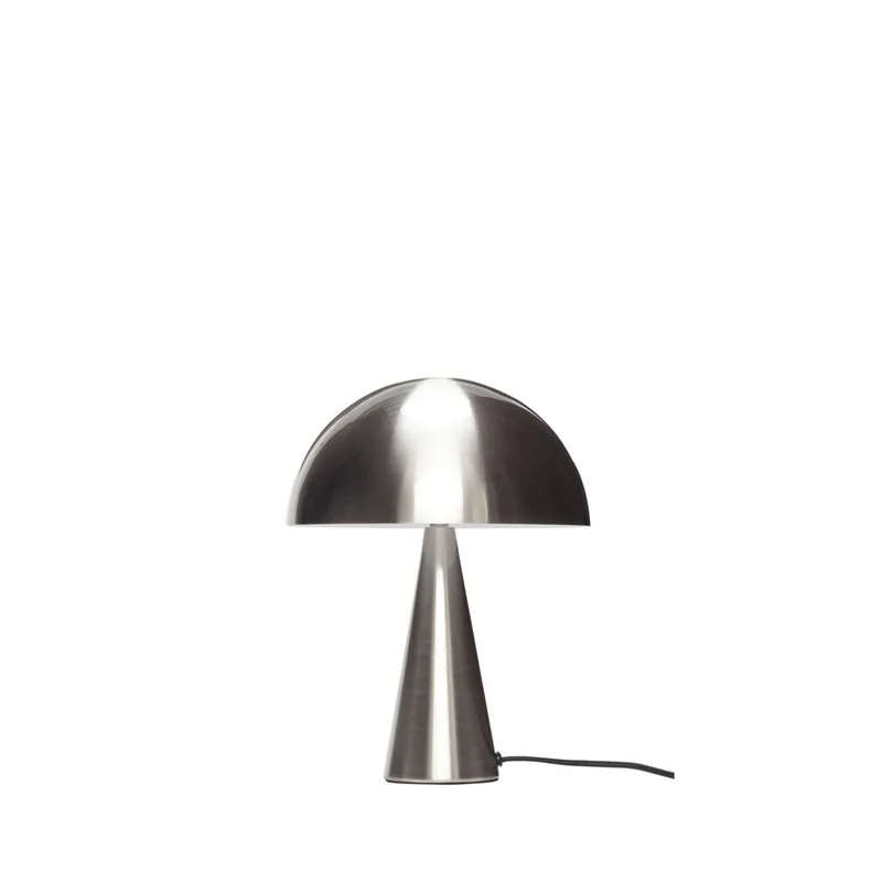 Mush Table Lamp Mini Nickel by Hübsch – product photo