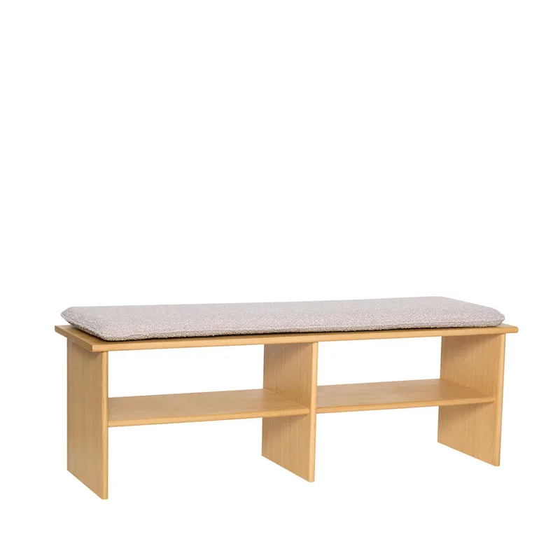 Layer Bench Natural van Hübsch – productfoto 5 van 5