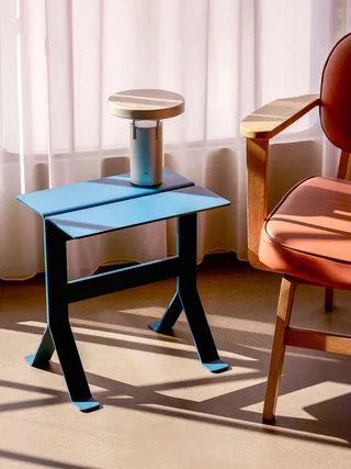 Fold Side Table Petrol by Hübsch – interior photo 4 of 9
