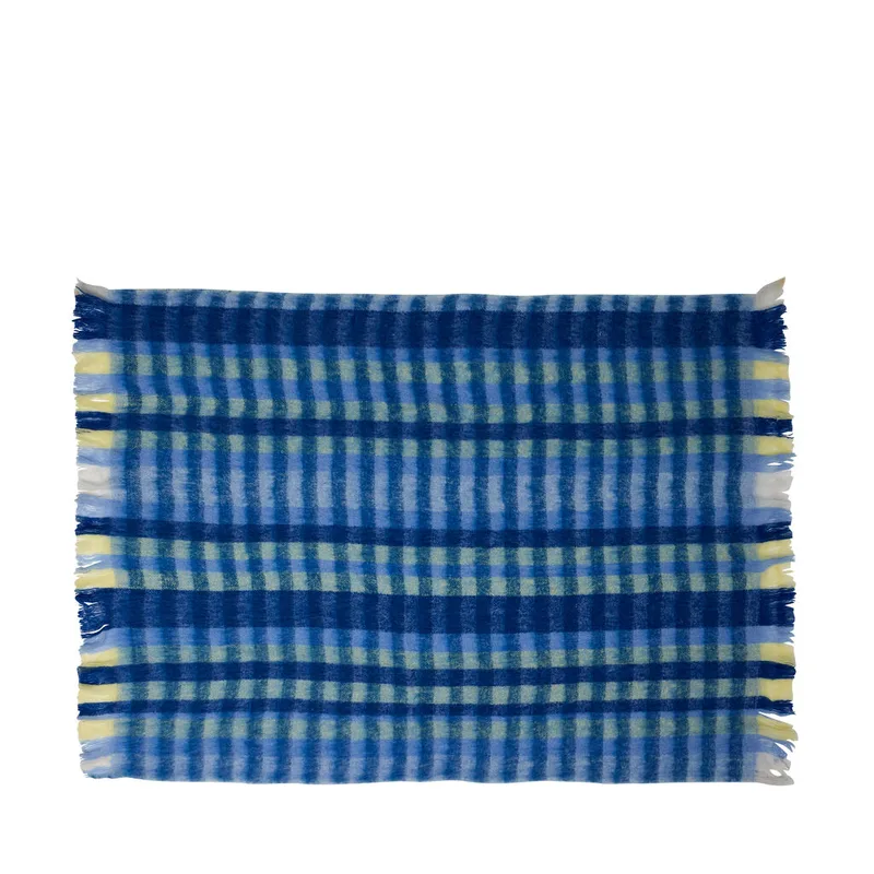 Loom Plaid Blue von Hübsch – Produktfoto 3 von 3