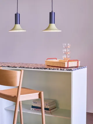 Luminary Pendant Blue/Light green by Hübsch – interior photo 3 of 4