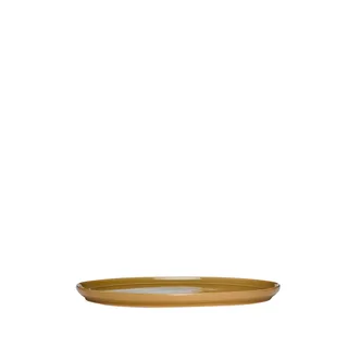 Amare Dinner Plate Brown by Hübsch – product photo 6 of 6