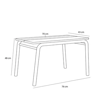 Koi Bench Blue/Dark blue by Hübsch – product photo 3 of 6