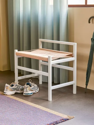 Heritage Bench Small Light grey by Hübsch – interior photo 4 of 5