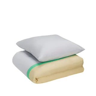 Block Bed Linen 60/200 Beige/Multicolour von Hübsch – Produktfoto 7 von 7