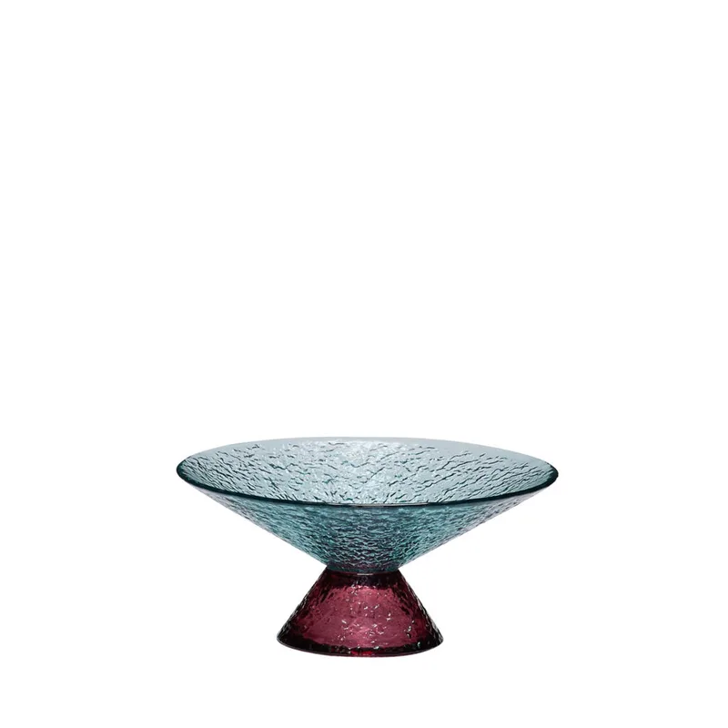 Bonbon Glass Bowl Medium Blue/Red van Hübsch – productfoto 5 van 5