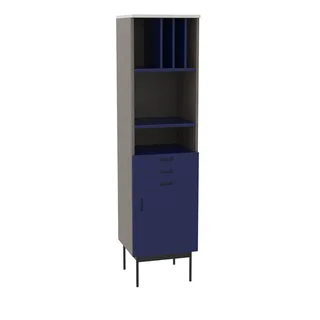 Study Shelf Unit Dark blue/Grey van Hübsch – productfoto 5 van 5