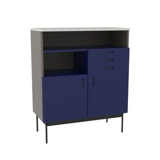 Study Cabinet Dark blue/Grey van Hübsch – productfoto 5 van 5