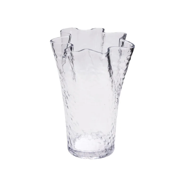 Ruffle Vase Clear by Hübsch – product photo 1 of 6