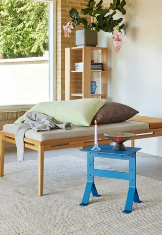 Fold Side Table Petrol by Hübsch – interior photo 7 of 9