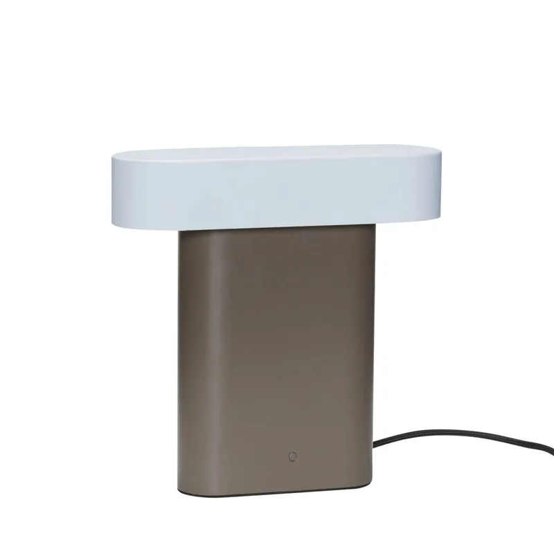 Sleek Table Lamp Brown/Light grey by Hübsch – product photo 4 of 4