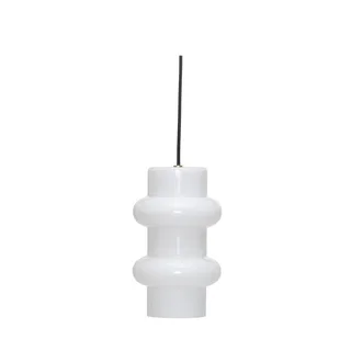 Pilule Pendant Double Shiny White by Hübsch – product photo 3 of 3