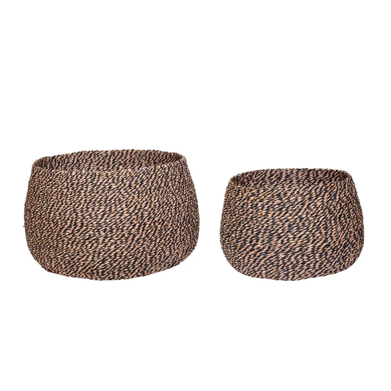 Eyrie Baskets Pink/Black (set of 2) van Hübsch – productfoto