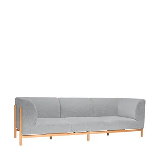 Moment Sofa 3 seater Large Grey van Hübsch – productfoto 7 van 7