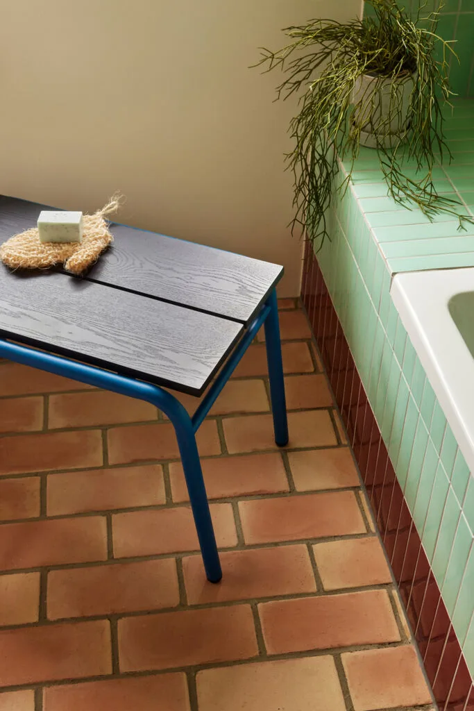Koi Bench Blue/Dark blue by Hübsch – interior photo 4 of 6